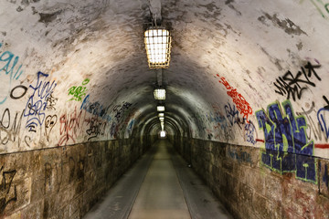 graffiti  grunge tunnel