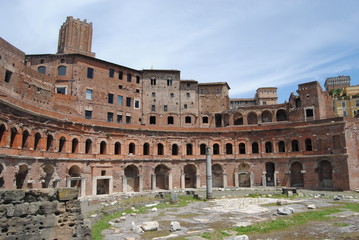 Fototapeta na wymiar Widok Rynku Trajana. Rzym