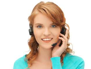 Fototapeta premium friendly female helpline operator