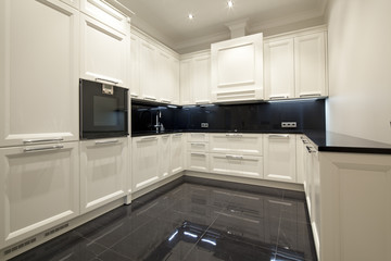 Fototapeta premium Interior of modern kitchen