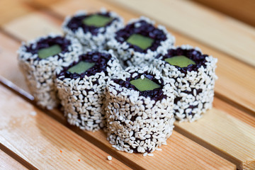 Traditional Japanese food -sushi.