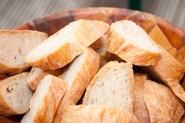 geschnittenes Baguette