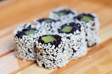 Traditional Japanese food -sushi.