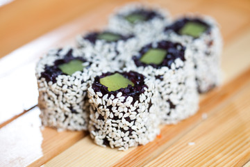 Traditional Japanese food -sushi.