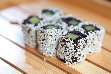 Traditional Japanese food -sushi.