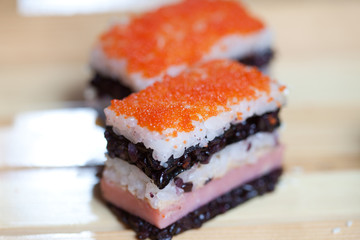 Traditional Japanese food -sushi.