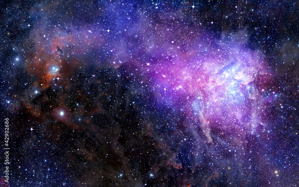 Poster nebula gas cloud in deep outer space