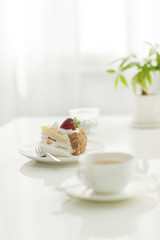 ケーキと紅茶