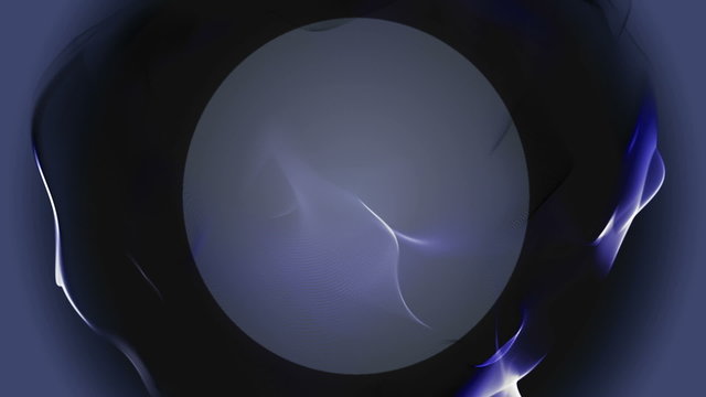 mystic loop video animation with moving particle object