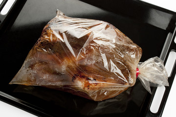 roast chicken into a oven bag