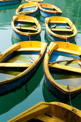 Fototapeta na wymiar Yellow Boats
