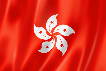 Hong Kong flag - obrazy, fototapety, plakaty