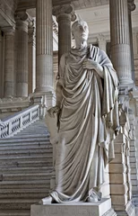 Papier Peint photo Lavable Bruxelles BRUSSELS - Cicero statue from vestiubule of Justice palace