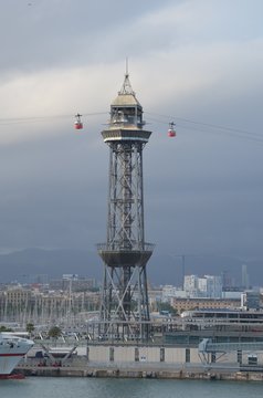 Vista del teleférico de Barcelona
