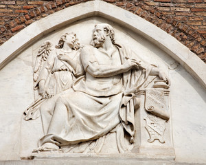 Rome - holy Matthew relief - Santa Maria Aracoeli church
