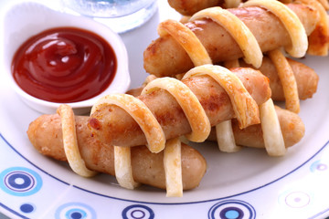 Pastry Chicken Sausages