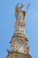 Spire of St. Oronzo. Ostuni. Puglia. Italy.