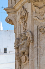 Spire of St. Oronzo. Ostuni. Puglia. Italy.