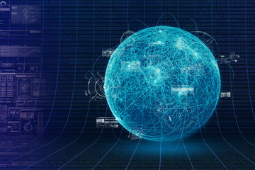 Botnet Computer Virus Scan Konzept