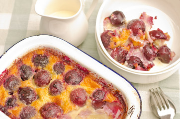 baked cherry clafoutis