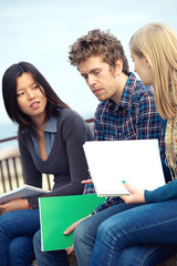 Obraz premium Multicultural College Students