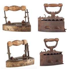 Set of antique irons