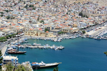 Fototapeta na wymiar Kalymnos port