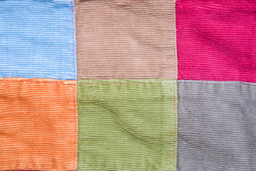 patch work close up. Background or texture