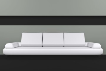 Sofaszene schwarz weiß