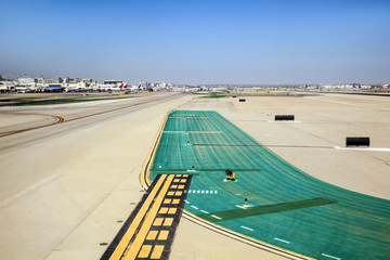 Obraz premium runway with marks at the airport
