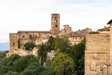 Naklejka premium Medieval walls in Colle Val d'Elsa