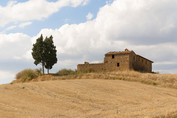 Landscape in Val d'Orcia, Tuscany