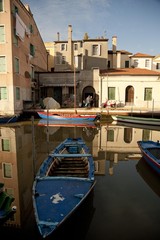Fototapeta na wymiar Chioggia, kanały i ulice