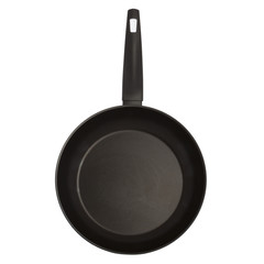 Pan with handle on white background, isolated