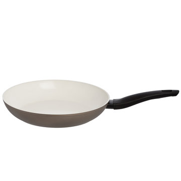 Pan with handle on white background, isolated