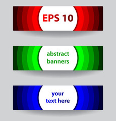 set banners with forms of empty frames for your web design.
