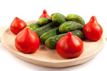 Tomatoes and gherkins