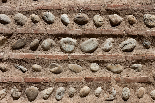 cobblestone wall texture background