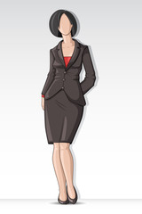 Fototapeta premium Business Lady