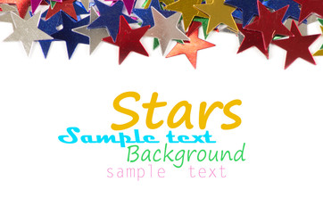 Colored stars background for your text on photo, and other.