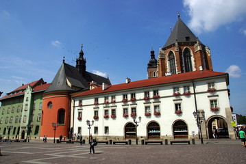 Square in Cracow, Old Town, Poland