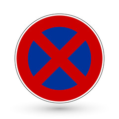 Fototapeta premium Verkehrszeichen - Halteverbot