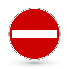 Verkehrszeichen - Verbot der Einfahrt