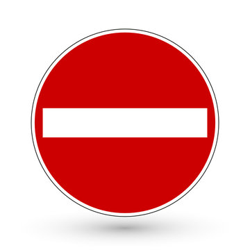 Verkehrszeichen - Verbot der Einfahrt