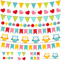 Bunting and garland set