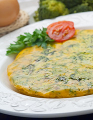 Frittata con broccoli - Omelette with broccoli