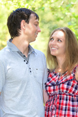 Obraz premium Young happy couple in love