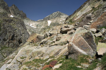 Alpine peaks in Vall de Lliterola
