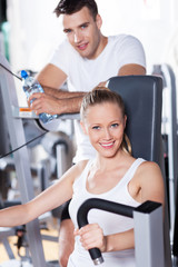 Fototapeta premium Couple in health club