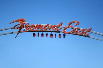 Foto op Aluminium Famous Fremont Street Sign - Las Vegas © JJAVA